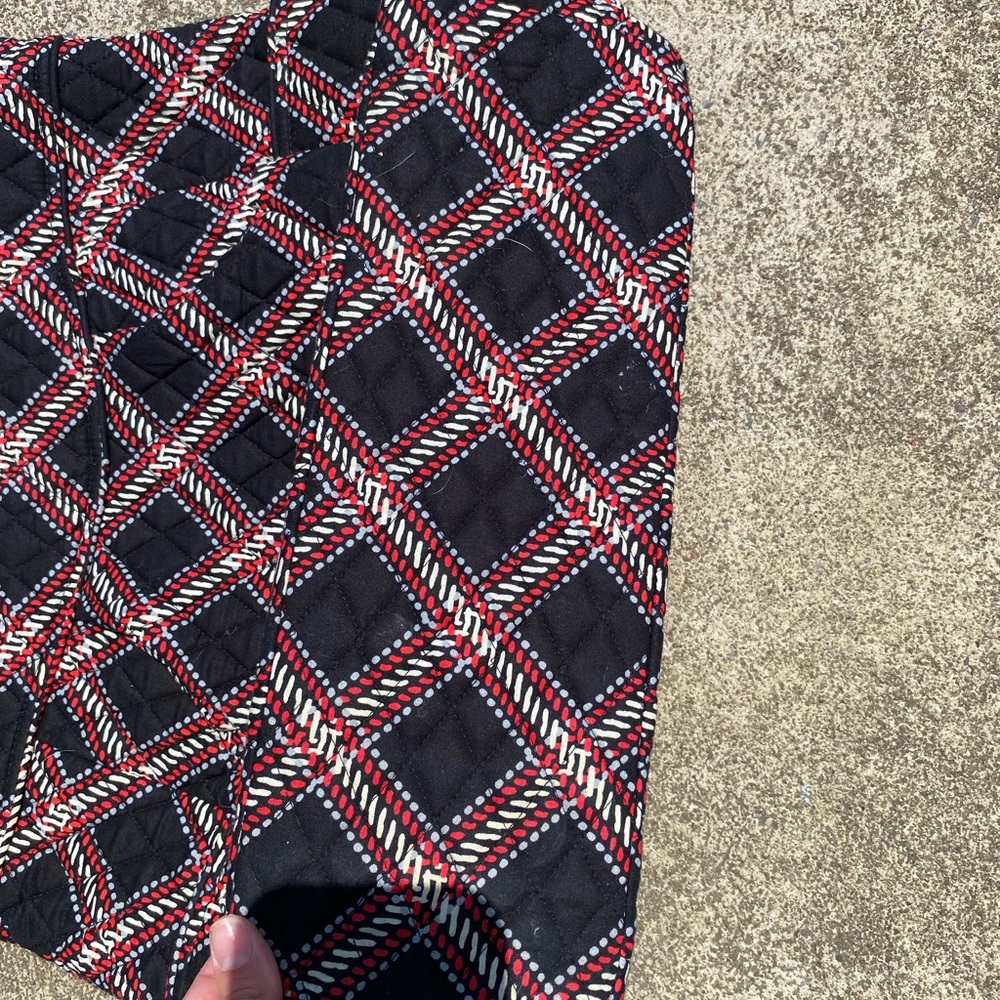 Vera Bradley Plaid Pleated Tote - Picture 2 of 3